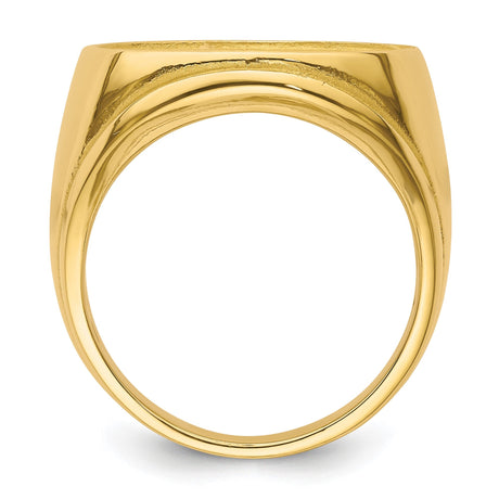 18 mm 14k Yellow Gold coin bezel for 17.8 mm Coin — alternate view