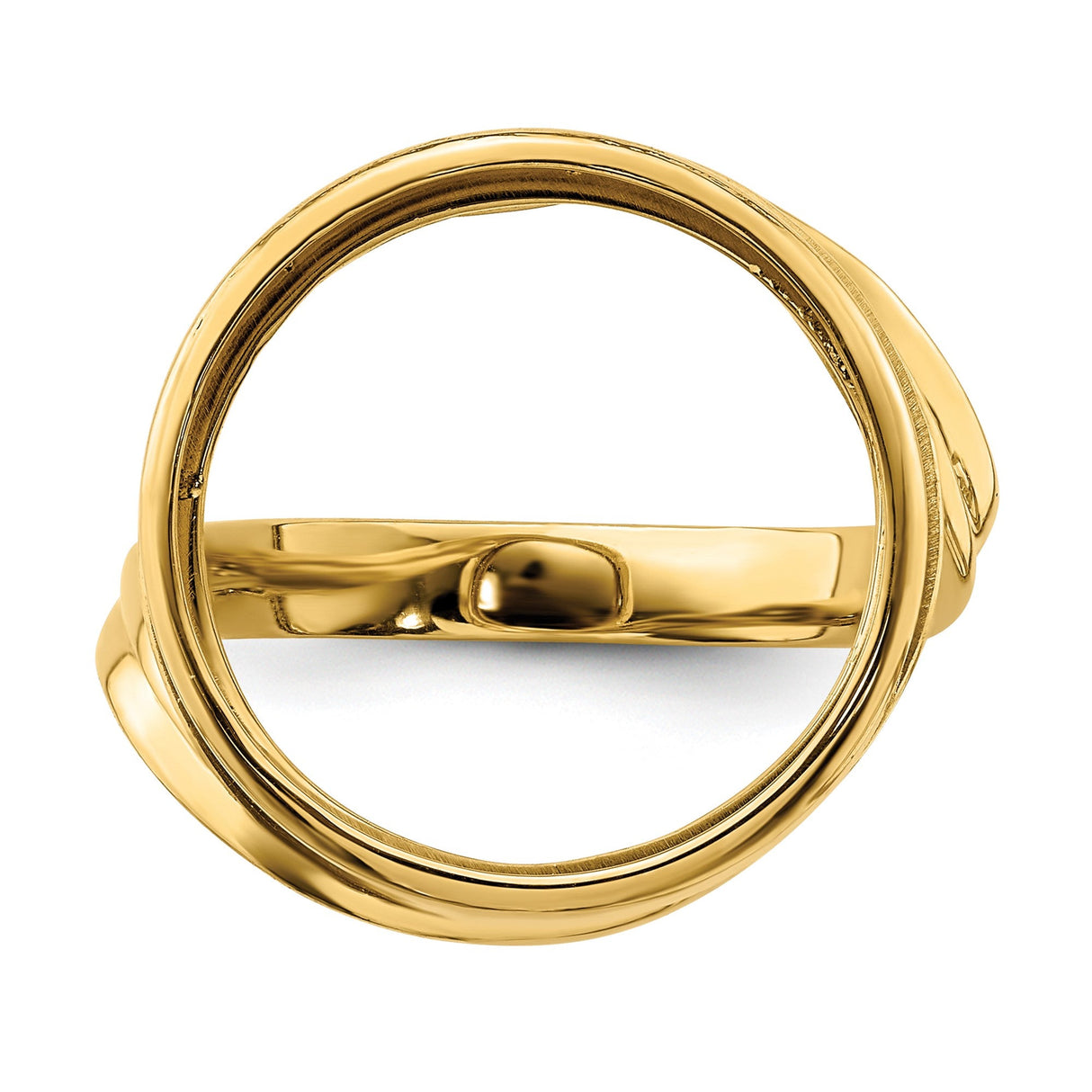 18 mm 14k Yellow Gold coin bezel for 17.8 mm Coin — additional image