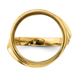 18 mm 14k Yellow Gold coin bezel for 17.8 mm Coin — additional image