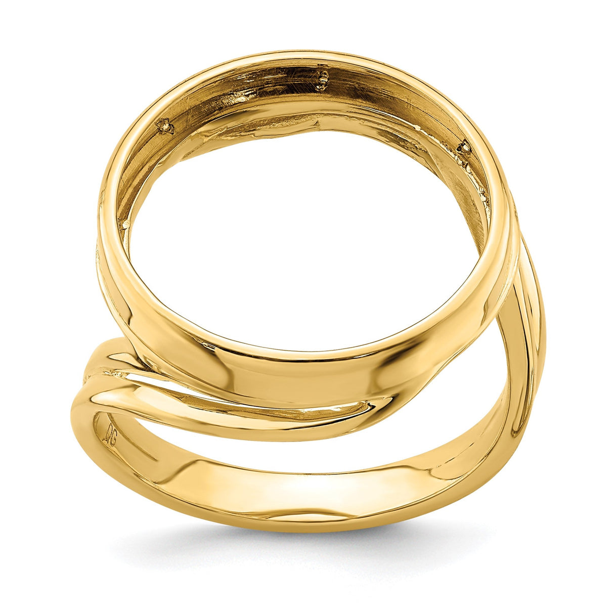 18 mm 14k Yellow Gold coin bezel for 17.8 mm Coin — additional image