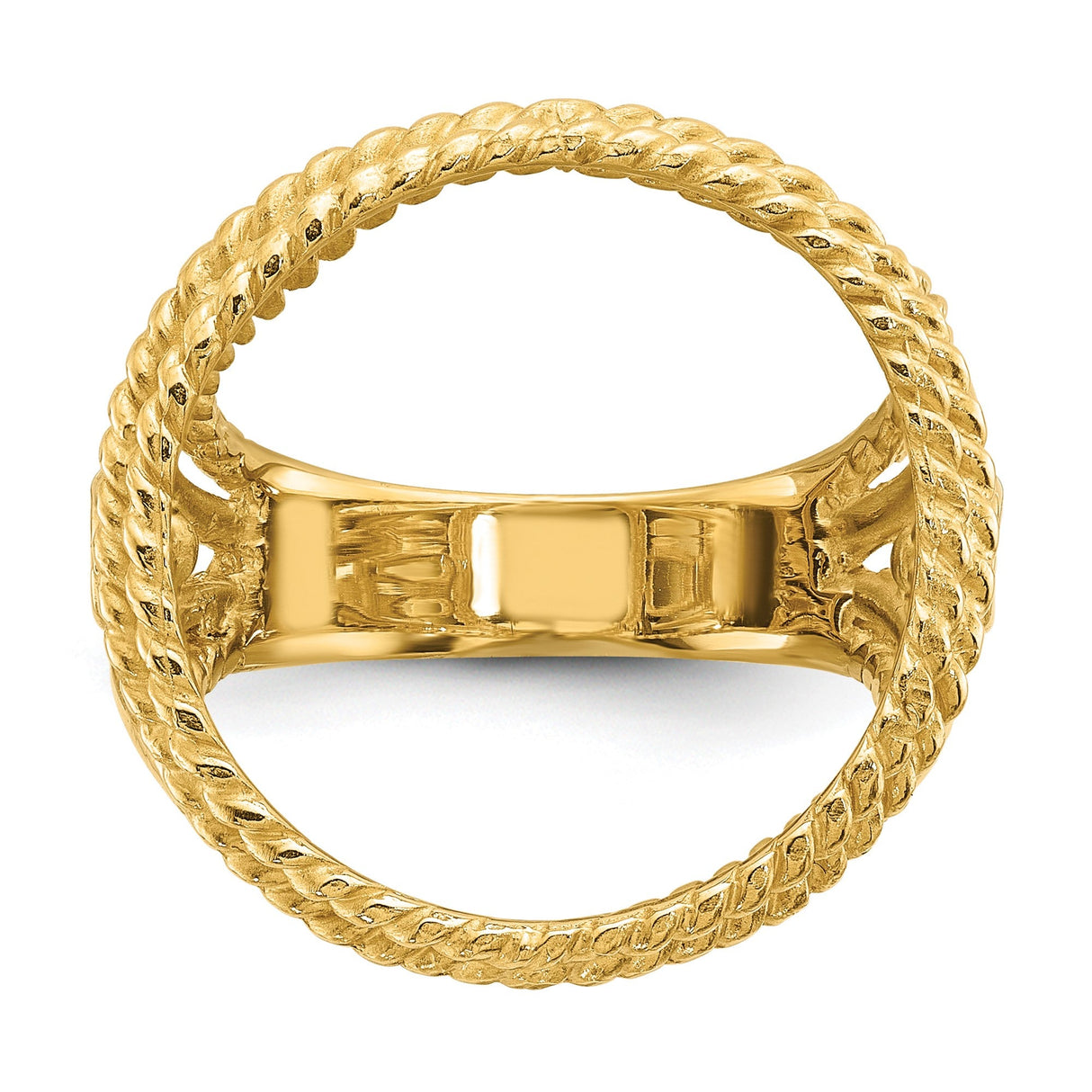 18 mm 14k Yellow Gold coin bezel for 17.8 mm Coin — additional image