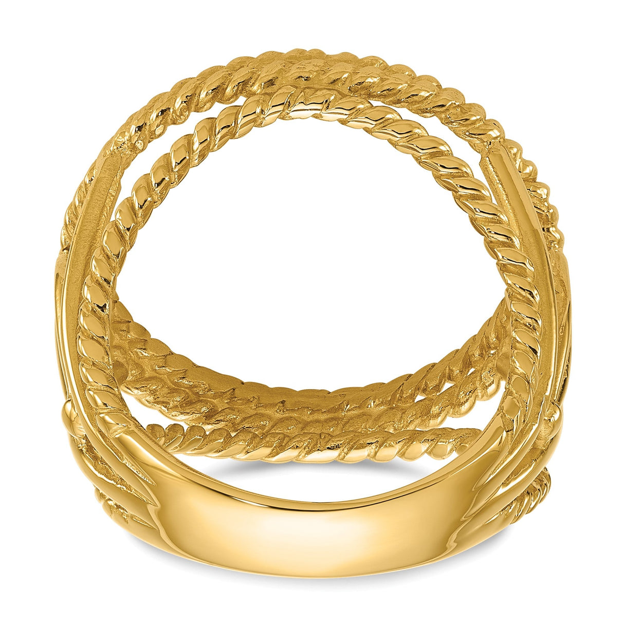 18 mm 14k Yellow Gold coin bezel for 17.8 mm Coin — additional image