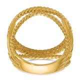 18 mm 14k Yellow Gold coin bezel for 17.8 mm Coin — additional image
