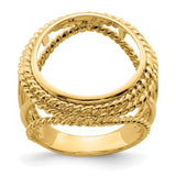 18 mm 14k Yellow Gold coin bezel for 17.8 mm Coin — additional image