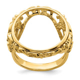 18 mm 14k Yellow Gold coin bezel for 17.8 mm Coin — additional image