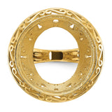 18 mm 14k Yellow Gold coin bezel for 17.8 mm Coin — additional image