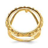 18 mm 14k Yellow Gold coin bezel for 17.8 mm Coin — additional image