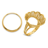 18 mm 14k Yellow Gold coin bezel for 17.8 mm Coin — additional image