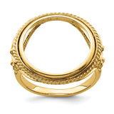 18 mm 14k Yellow Gold coin bezel for 17.8 mm Coin — additional image
