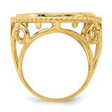 18 mm 14k Yellow Gold coin bezel for 17.8 mm Coin — alternate view