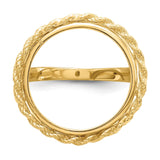 18 mm 14k Yellow Gold coin bezel for 17.8 mm Coin — additional image