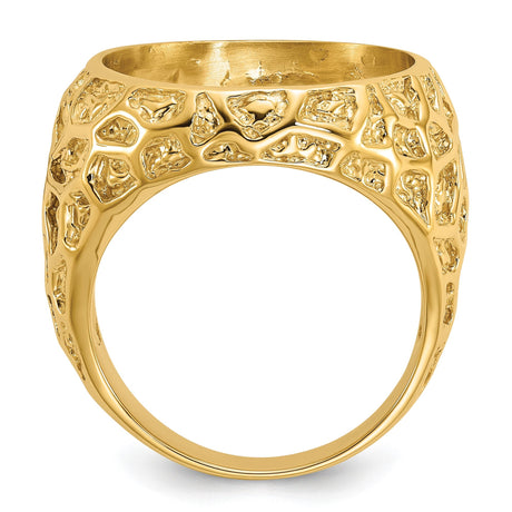18 mm 14k Yellow Gold coin bezel for 17.8 mm Coin — alternate view
