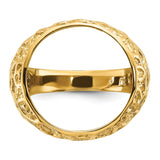 18 mm 14k Yellow Gold coin bezel for 17.8 mm Coin — additional image