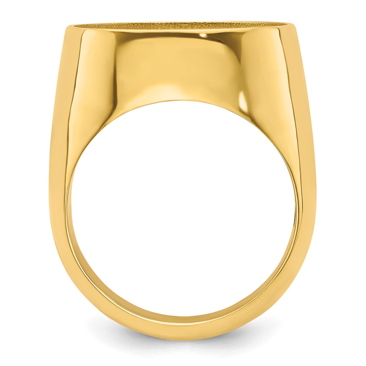 18 mm 14k Yellow Gold coin bezel for 17.8 mm Coin — alternate view