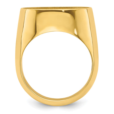 18 mm 14k Yellow Gold coin bezel for 17.8 mm Coin — alternate view