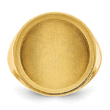 18 mm 14k Yellow Gold coin bezel for 17.8 mm Coin — additional image
