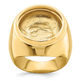 18 mm 14k Yellow Gold coin bezel for 17.8 mm Coin — additional image