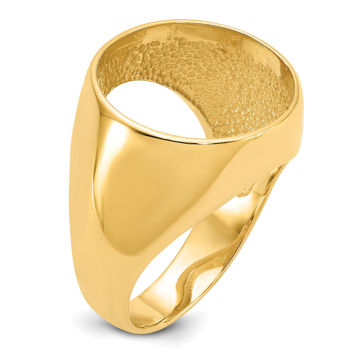 18 mm 14k Yellow Gold coin bezel for 17.8 mm Coin — additional image