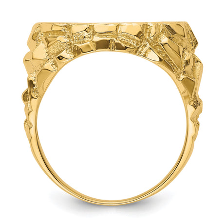 18 mm 14k Yellow Gold coin bezel for 17.8 mm Coin — alternate view