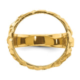 18 mm 14k Yellow Gold coin bezel for 17.8 mm Coin — additional image