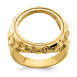 18 mm 14k Yellow Gold coin bezel for 17.8 mm Coin — additional image