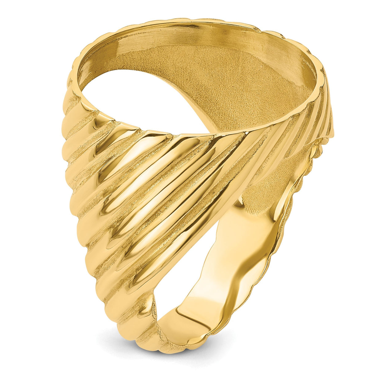 18 mm 14k Yellow Gold coin bezel for 17.8 mm Coin — additional image