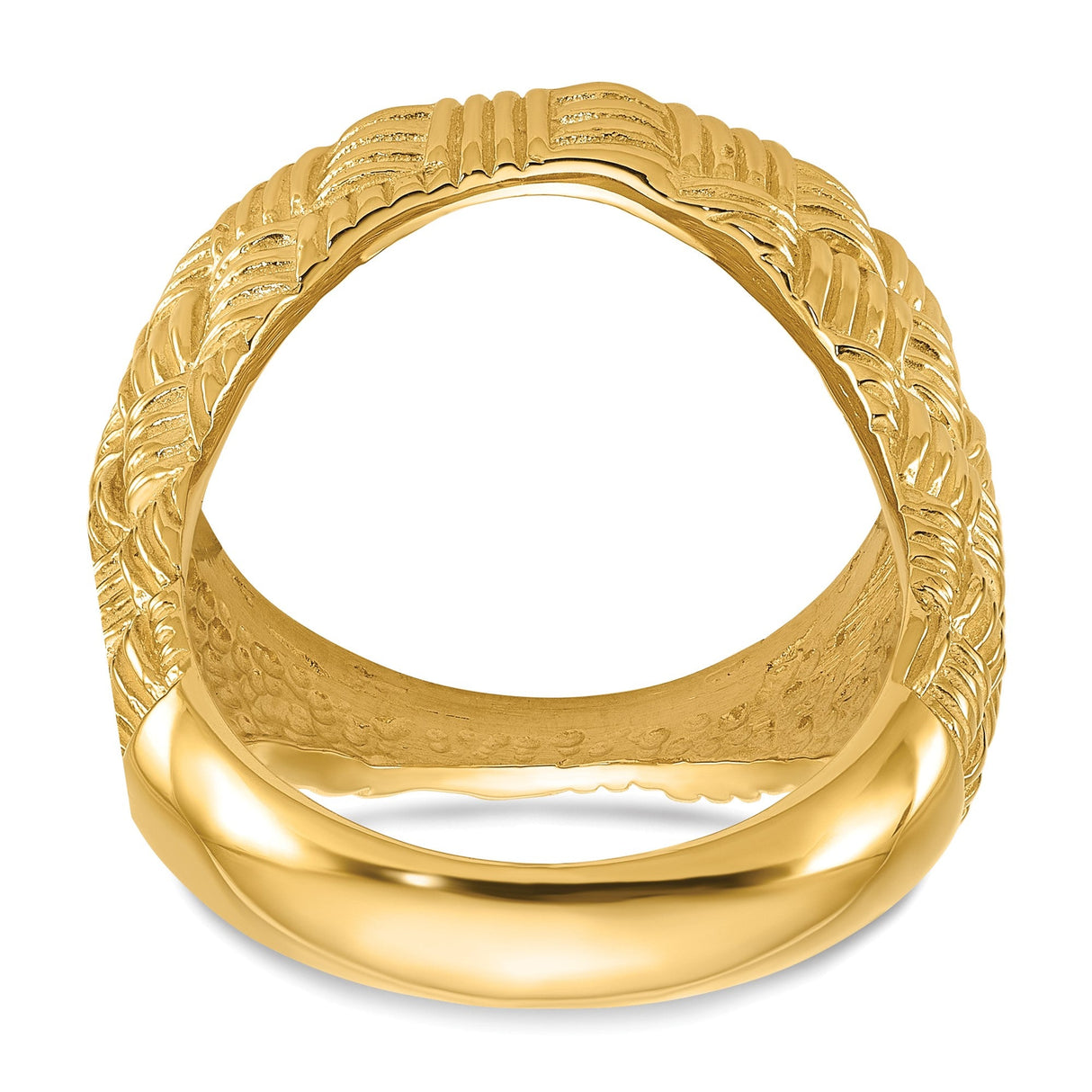 18 mm 14k Yellow Gold coin bezel for 17.8 mm Coin — additional image