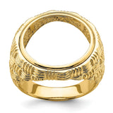 18 mm 14k Yellow Gold coin bezel for 17.8 mm Coin — additional image