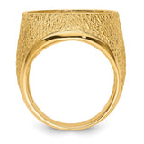 18 mm 14k Yellow Gold coin bezel for 17.8 mm Coin — alternate view