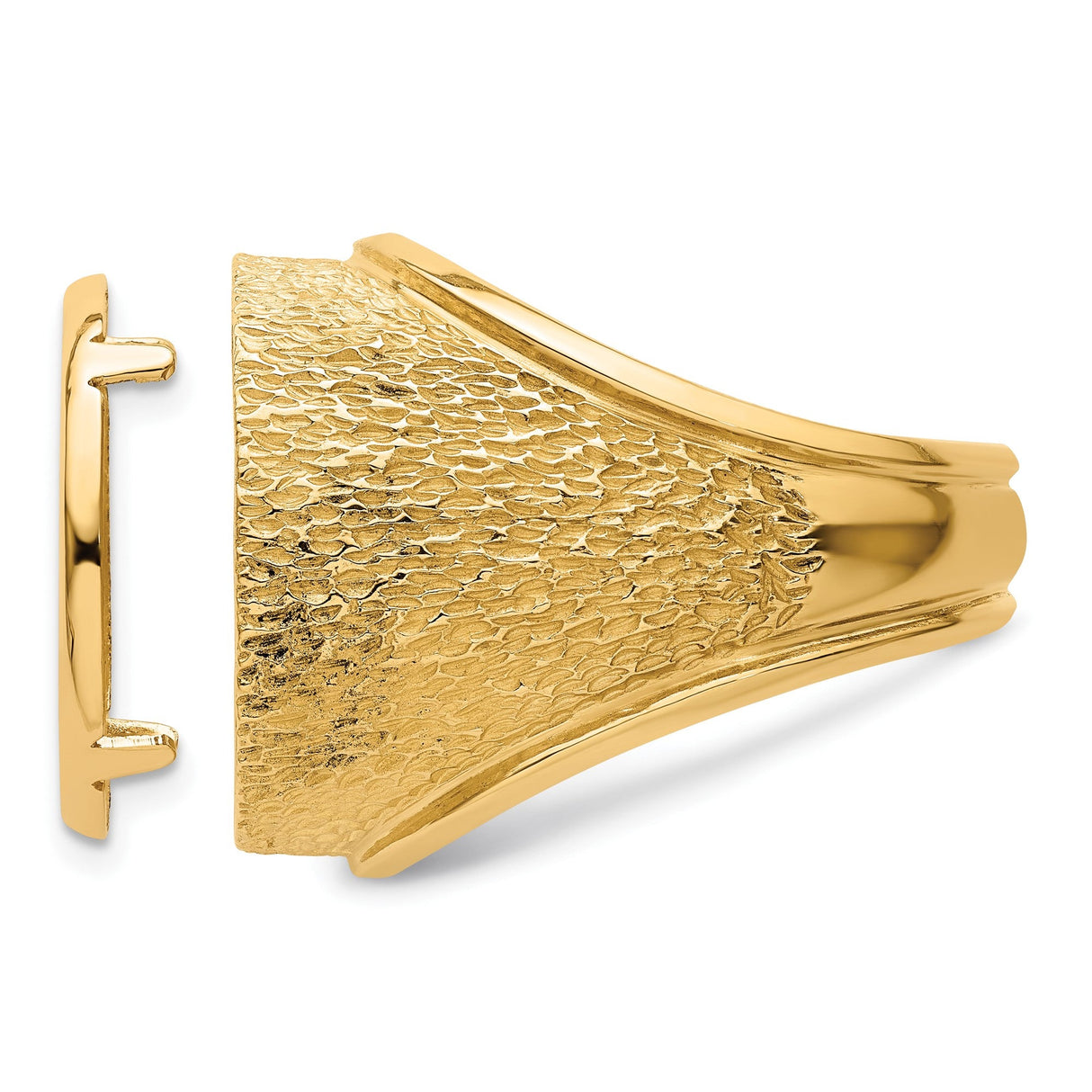 18 mm 14k Yellow Gold coin bezel for 17.8 mm Coin — additional image