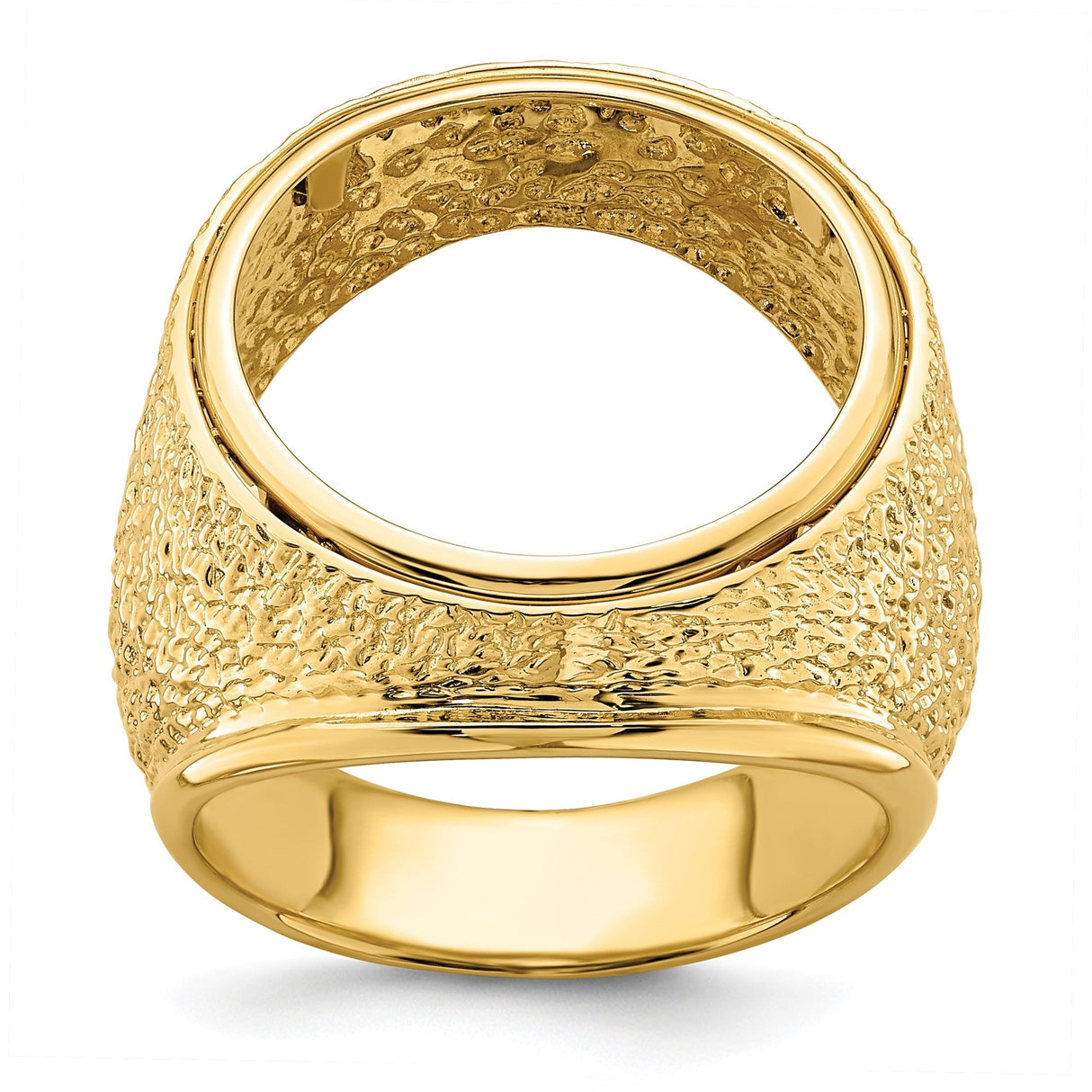 18 mm 14k Yellow Gold coin bezel for 17.8 mm Coin — additional image