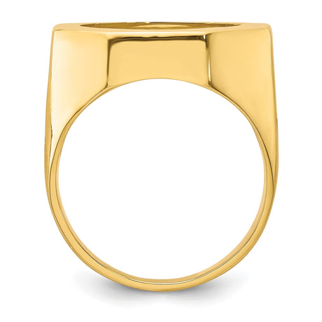 18 mm 14k Yellow Gold coin bezel for 17.8 mm Coin — alternate view