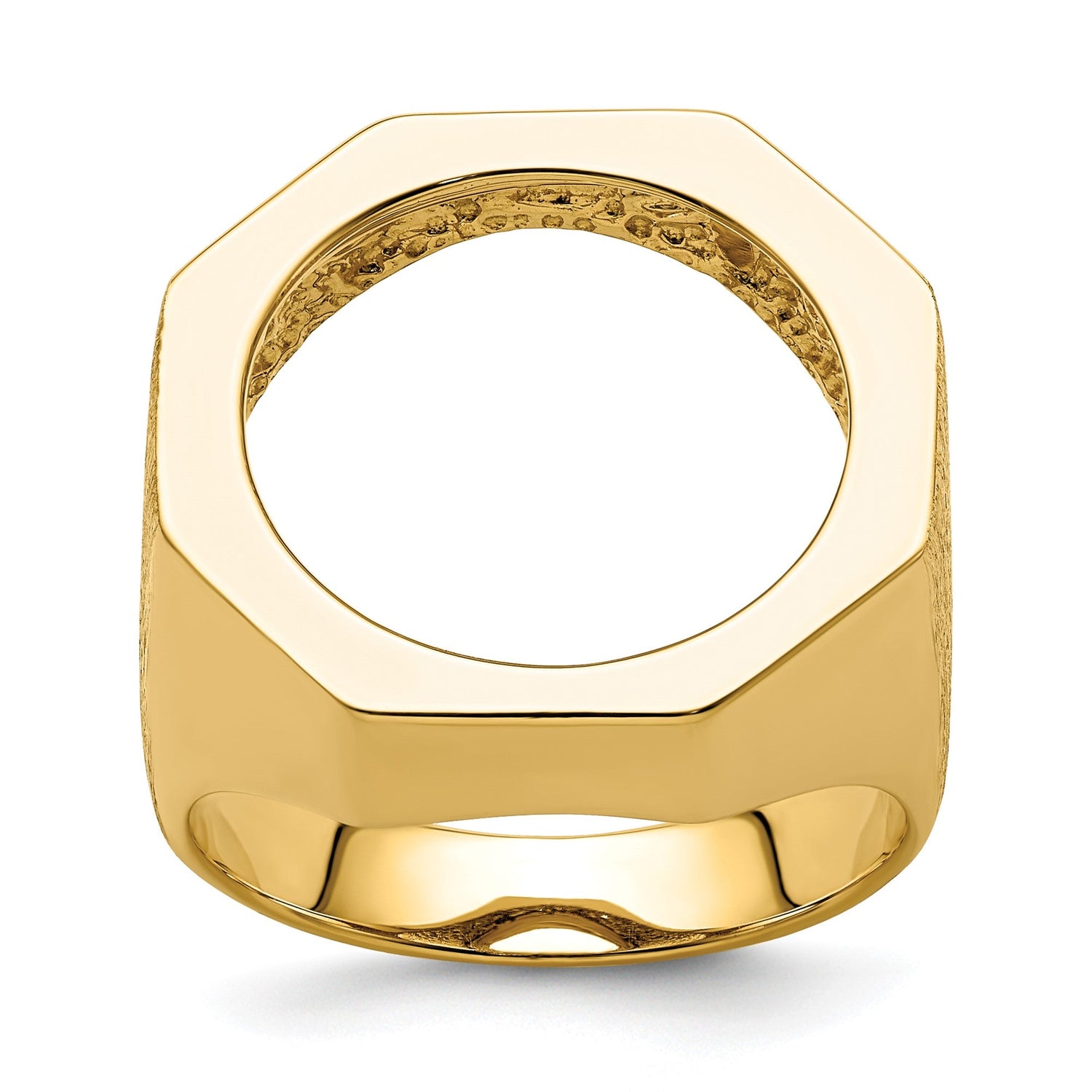18 mm 14k Yellow Gold coin bezel for 17.8 mm Coin — additional image