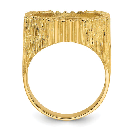18 mm 14k Yellow Gold coin bezel for 17.8 mm Coin — alternate view