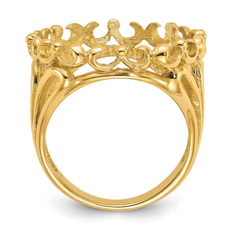 18 mm 14k Yellow Gold coin bezel for 17.8 mm Coin — alternate view