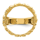 18 mm 14k Yellow Gold coin bezel for 17.8 mm Coin — additional image