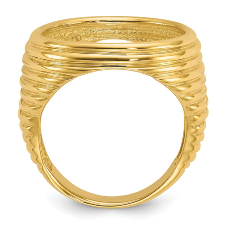 18 mm 14k Yellow Gold coin bezel for 17.8 mm Coin — alternate view