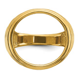 18 mm 14k Yellow Gold coin bezel for 17.8 mm Coin — additional image