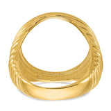 18 mm 14k Yellow Gold coin bezel for 17.8 mm Coin — additional image
