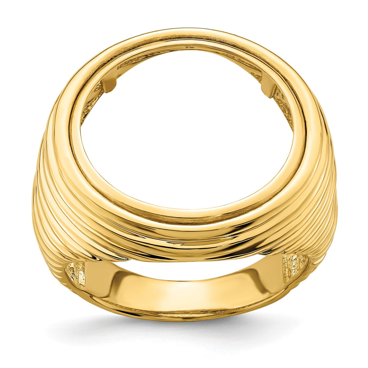18 mm 14k Yellow Gold coin bezel for 17.8 mm Coin — additional image