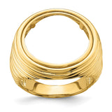 18 mm 14k Yellow Gold coin bezel for 17.8 mm Coin — additional image