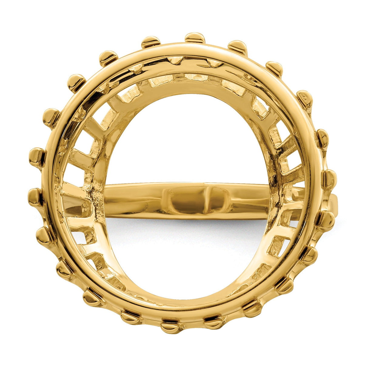 18 mm 14k Yellow Gold coin bezel for 17.8 mm Coin — additional image