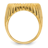 18 mm 14k Yellow Gold coin bezel for 17.8 mm Coin — alternate view