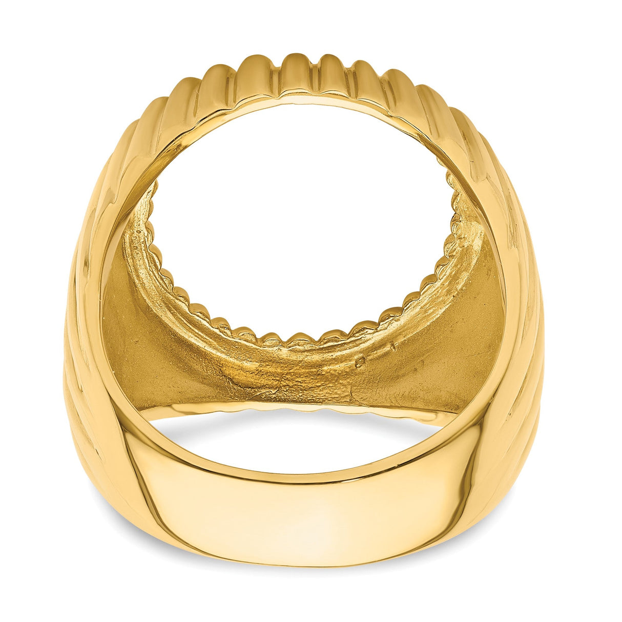 18 mm 14k Yellow Gold coin bezel for 17.8 mm Coin — additional image