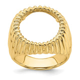 18 mm 14k Yellow Gold coin bezel for 17.8 mm Coin — additional image