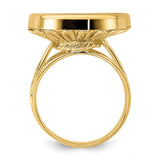 18 mm 14k Yellow Gold coin bezel for 17.8 mm Coin — alternate view
