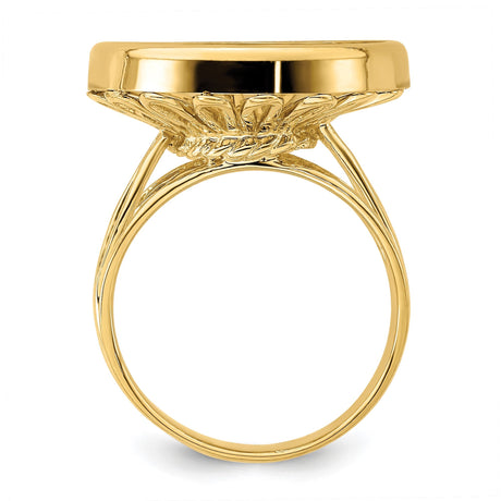 18 mm 14k Yellow Gold coin bezel for 17.8 mm Coin — alternate view