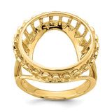 18 mm 14k Yellow Gold coin bezel for 17.8 mm Coin — additional image