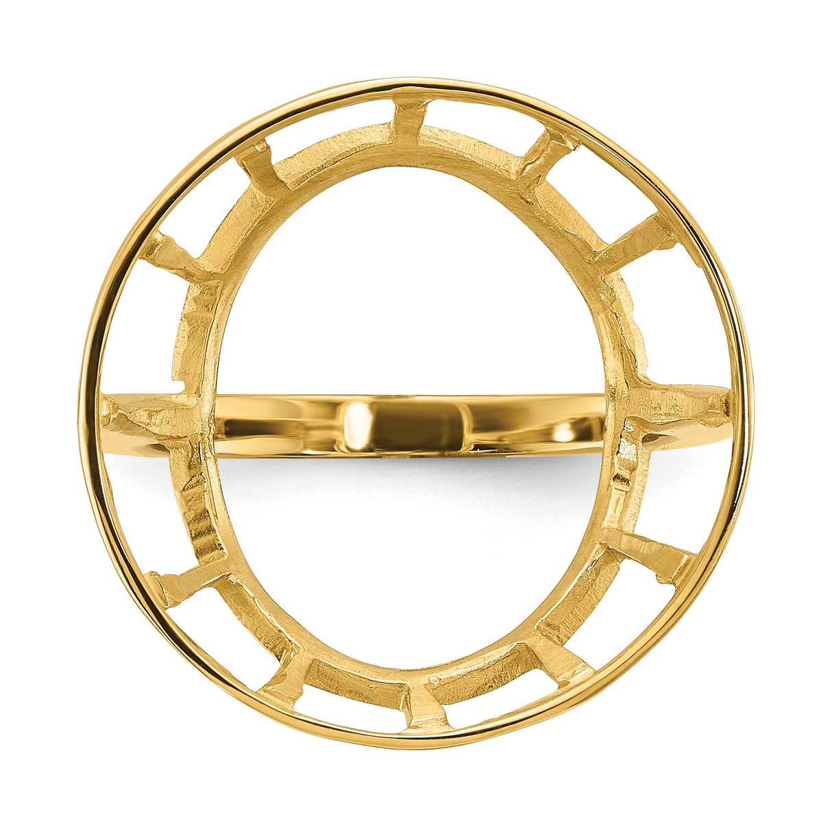 18 mm 14k Yellow Gold coin bezel for 17.8 mm Coin — additional image