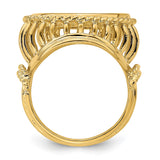 18 mm 14k Yellow Gold coin bezel for 17.8 mm Coin — alternate view